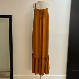 Golden maxi Zara dress